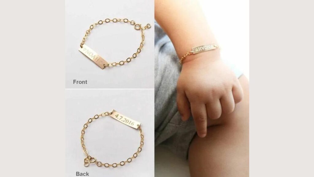 Some Points of Baby Gold Bracelet